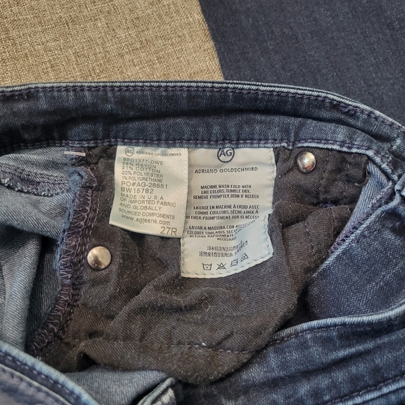 AG Adriano Goldschmied The Stevie Ankle Slim Straight Leg Jean Size 27 - Picture 9 of 9
